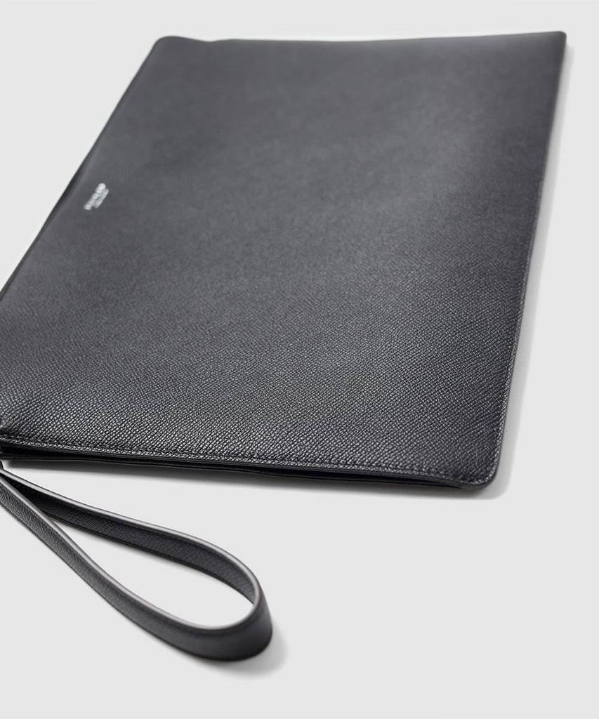 Waprolux Comfort Кожаная Сумка-Клатч Натуральная Кожа iPad Церемония 616212 [FUJITAKA] A4, Мужская Сумка, Нет. (черный)