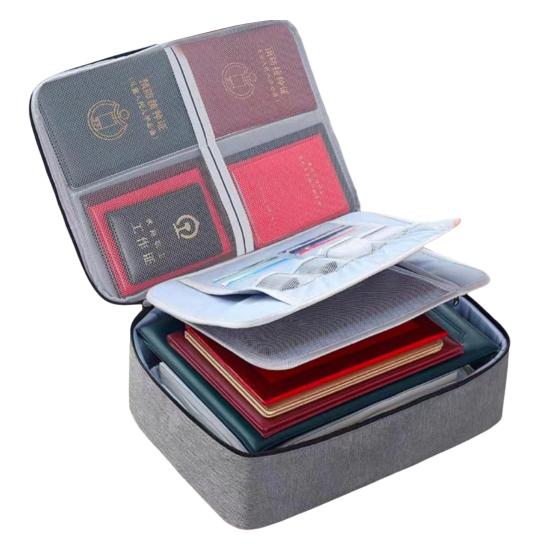 Органайзер для документов Folio Сумка для хранения с ручкой Застежка-молния Большая вместимость Водонепроницаемый