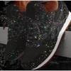 Fashion Women's Shoes Trend 2024 Sneakers Glitter Women Vulcanized Shoes Female Height Increase Chunky Sneaker Running Sparkling Shoes