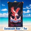 Beach Towel Custom Name Text, Quick Dry Large Towel For Beach HomeCrystal Palace