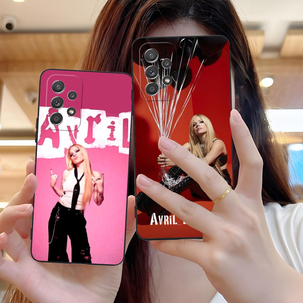 Матовый ТПУ чехол для мобильного телефона Avril Lavigne для Samsung Galaxy M55 54 42 35 34 33 32 23 22 15 14 13 12 F55 5G Цветная обложка