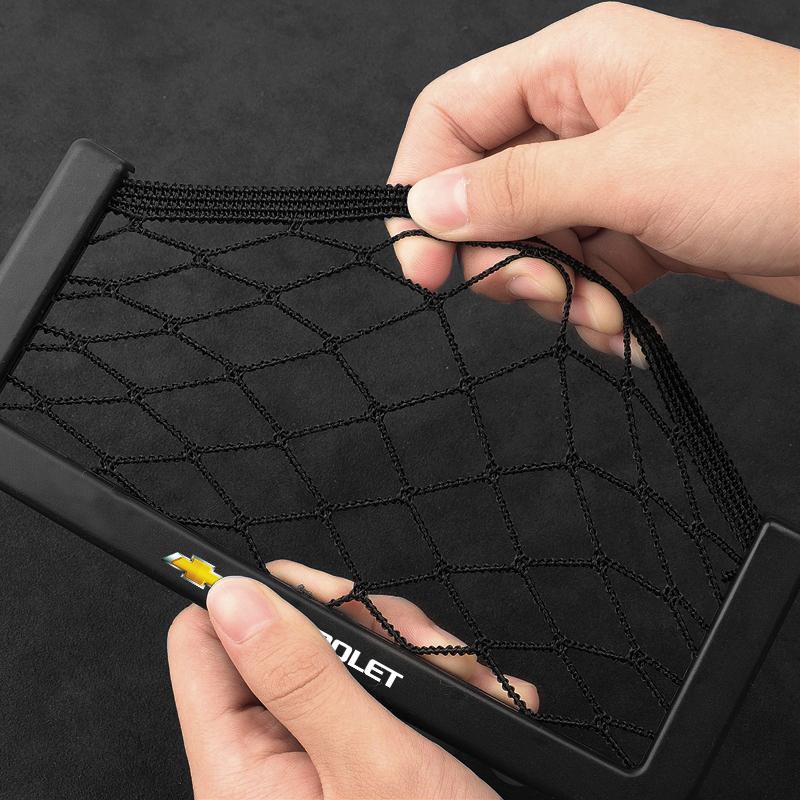 Автомобильный органайзер Сумка для хранения Автомобильная сетка-карман Держатель для телефона Автоаксессуары Для Chevrolet Colorado Cruze Spark Captiva Malibu Trax Aveo Camaro