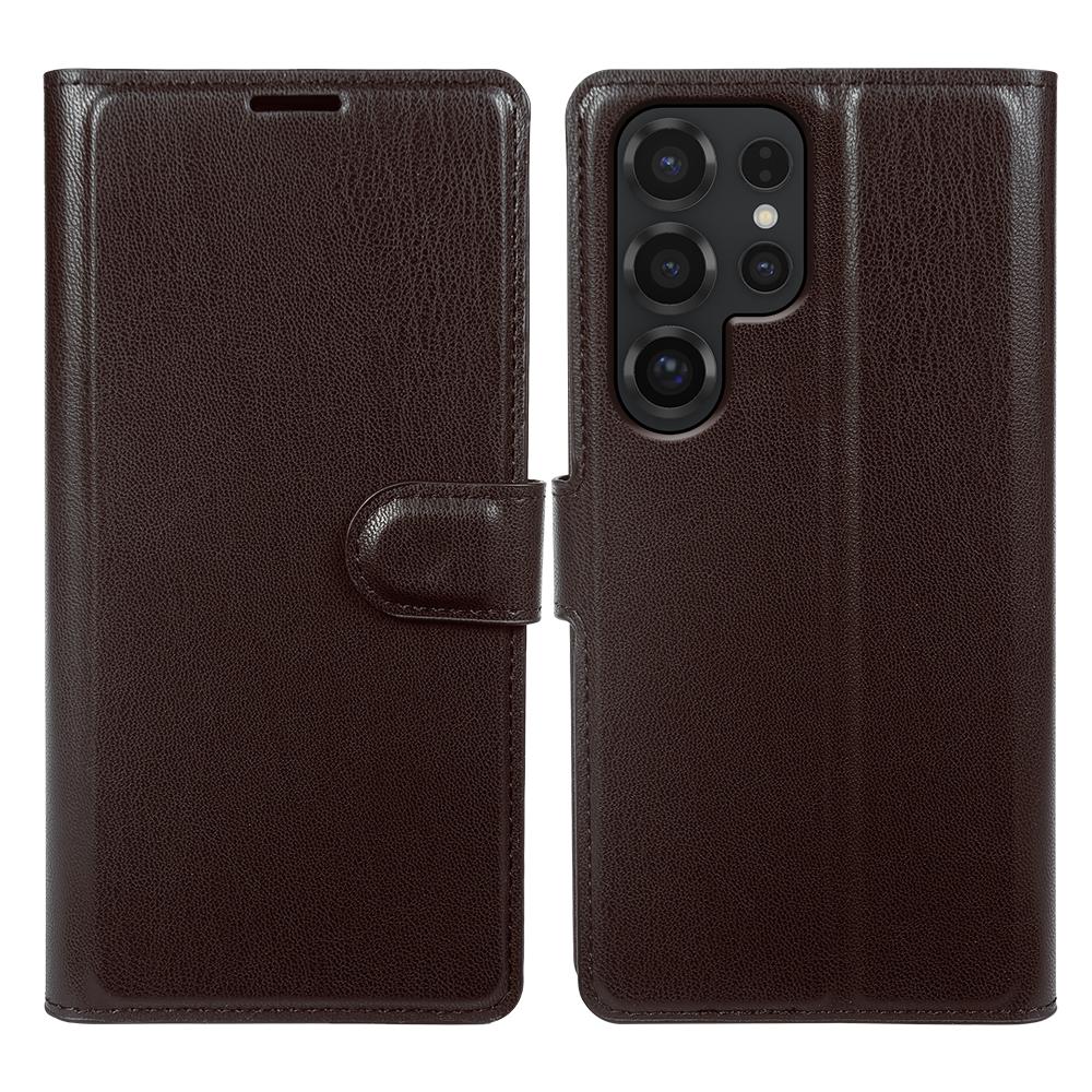 For Samsung Galaxy S25 Ultra Stand Case Biobased Eco-Friendly RPET RPVB Slim Phone Cover with Wallet