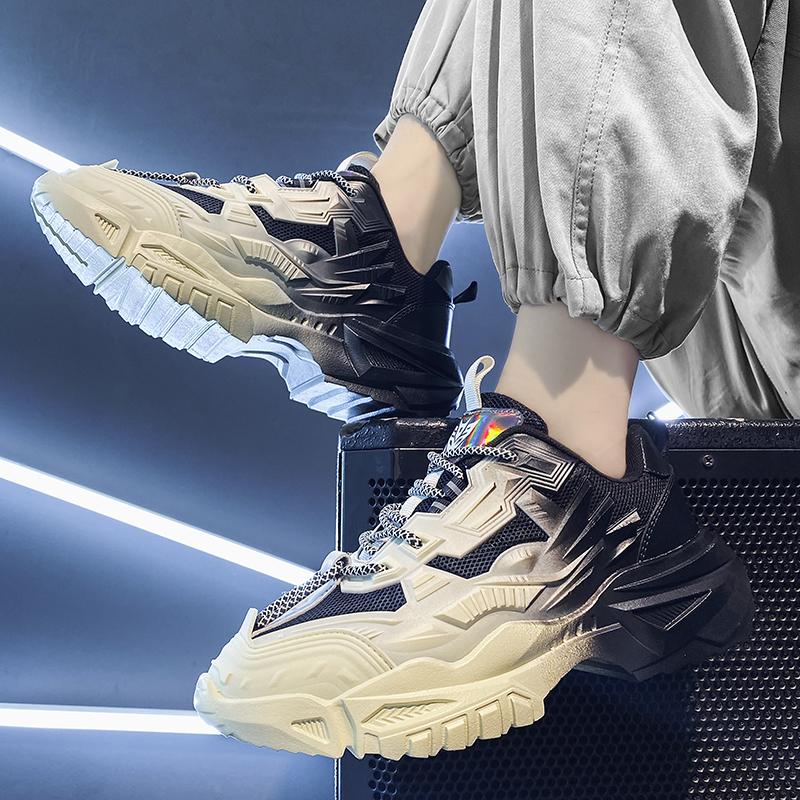 Панк Мужская повседневная обувь Новые кроссовки Мужские 2024 Массивные кроссовки для ходьбы Трендовые кроссовки для бега Баскетбол Уличные удобные