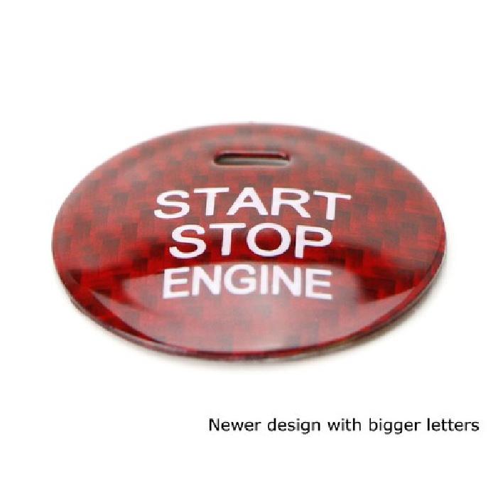 Real Carbon Fiber Keyless Engine Push Start Button For Hyundai Sonata Elantra...