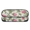 Pen Case Structured Wear Resistant Polyester Secure Zipper with Mesh Pocket Removable Divider and Pen Slots for Teens and Students