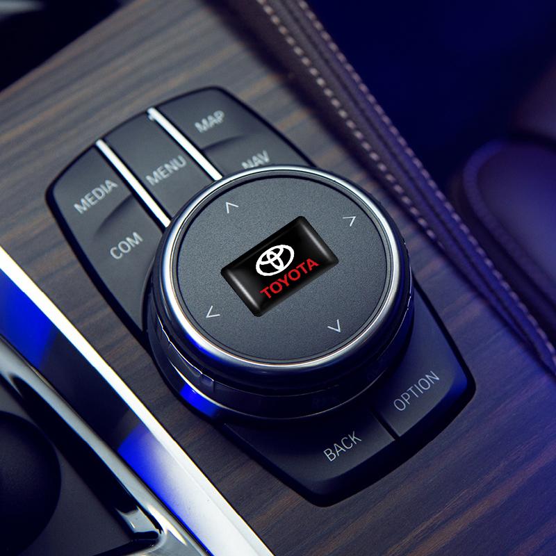 2026 Новые Для Toyota 4/10 шт. Наклейки на Салон Автомобиля Значки Авто Стайлинг Декоративные Аксессуары Для Toyota Rav4 Yaris hilux prius a