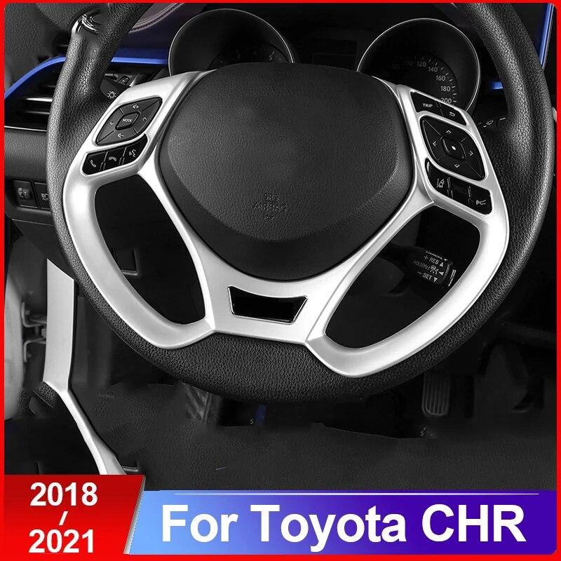 ABS Car Styling Steering Wheel Sequins Sticker Trim Cover For Toyota C-HR CHR C HR 2016 2017 2018 Accessories