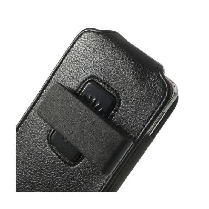 Housse Clip Ceinture Rotatif 360 Étui Avec Fermeture Magnétique Pour Hisense INFINITY E30 > Noir