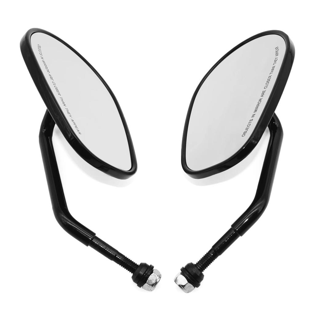 8mm Motorcycle Mirrors for Road King Sportster Street Glide Electra Glide Dyna Softail Road Glide Full Metal Stem And Housing