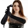 Musical Fringe Tassel Gloves Stretch Stage Dance Mittens Simple Lady Long Gloves  Halloween Party