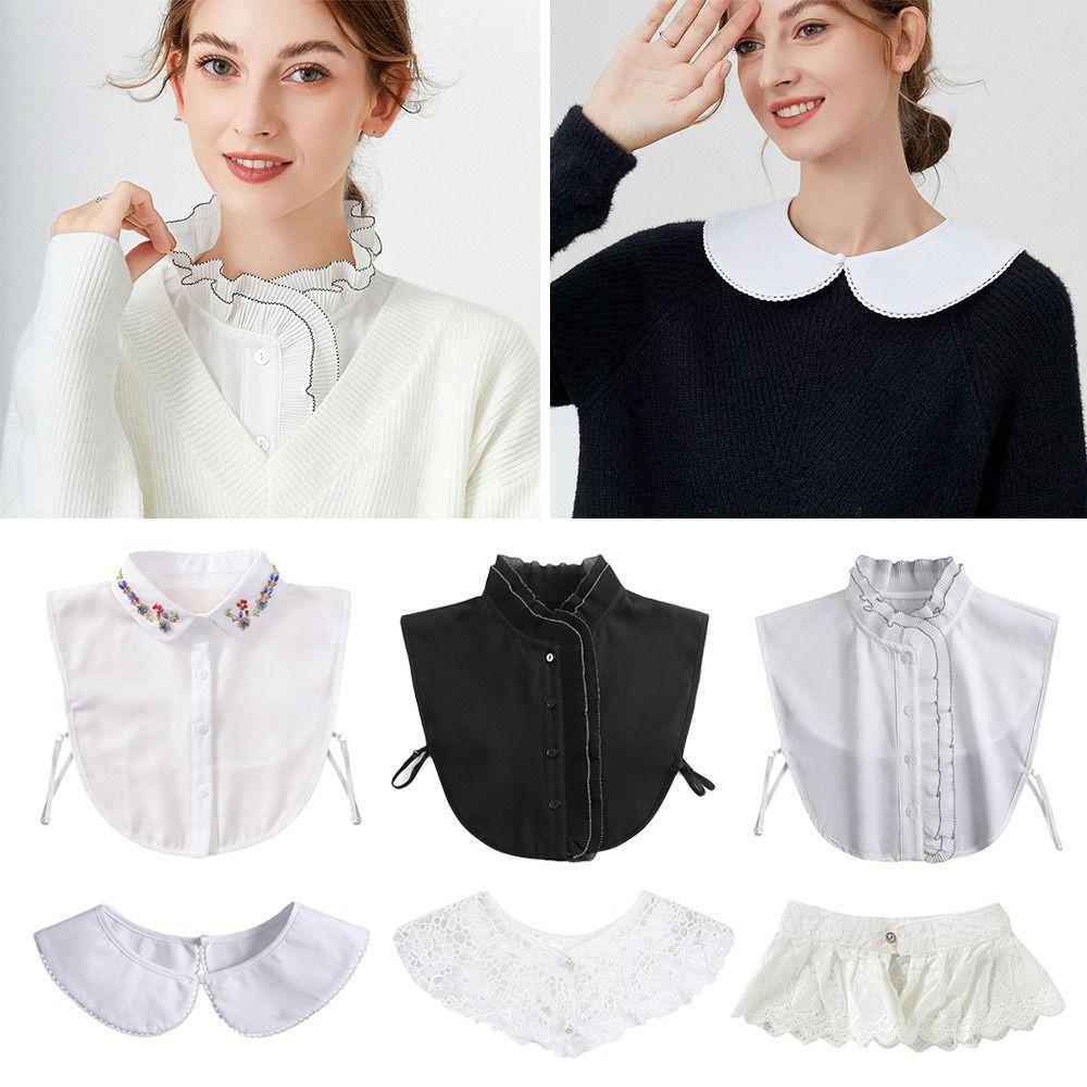 Detachable Lapel Cotton Clothes Accessories Fashion Blouse False Collar