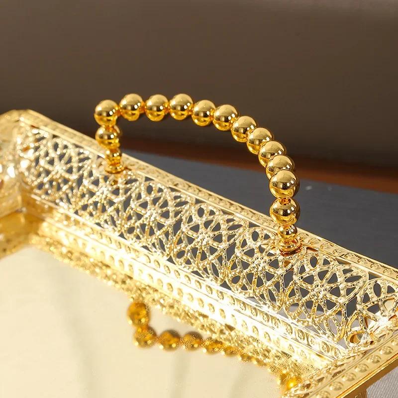 1 шт. Высококачественная европейская золотая серебряная тарелка, металлическая фруктовая сахарница, дизайн KTV hotel, тарелка-корзина, свадебное блюдо