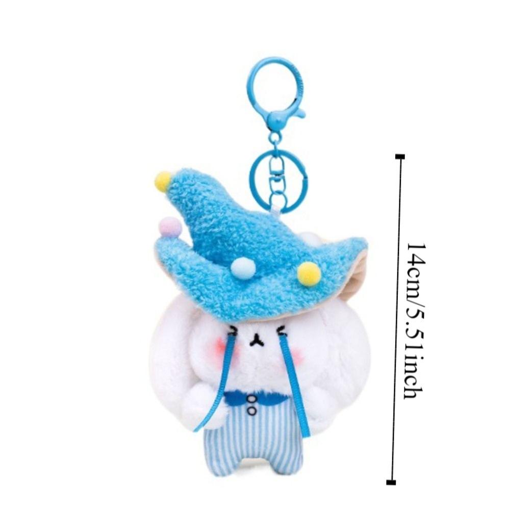 Fluffy Mushroom Bag Pendant PP Cotton Rabbit Elf Keychain Mushroom Rabbit Elf Charm Home Decor