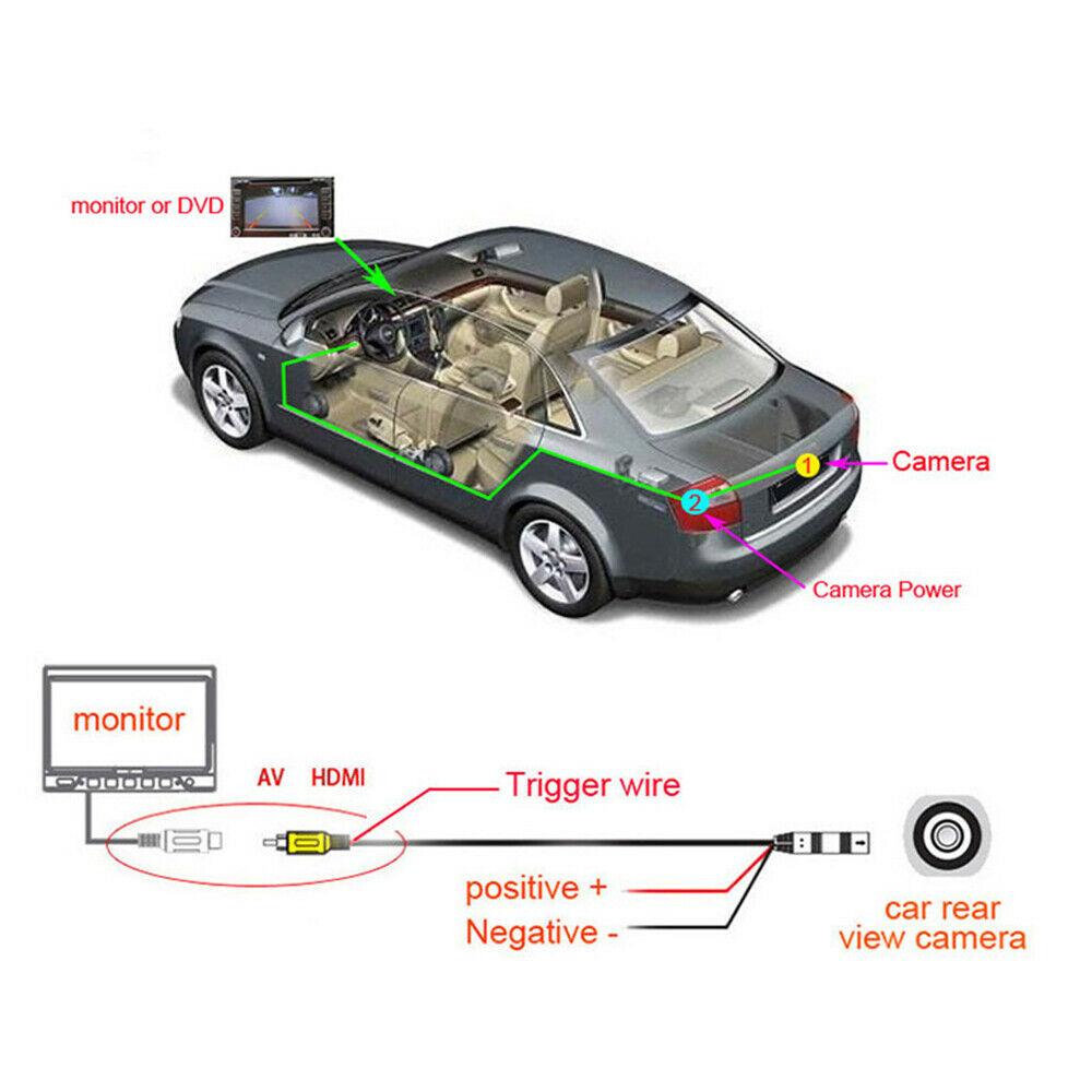HD Waterproof Night Vision Auto Car Automobiles Reverse Camera Parking Cam Rear View Vehicle Camera