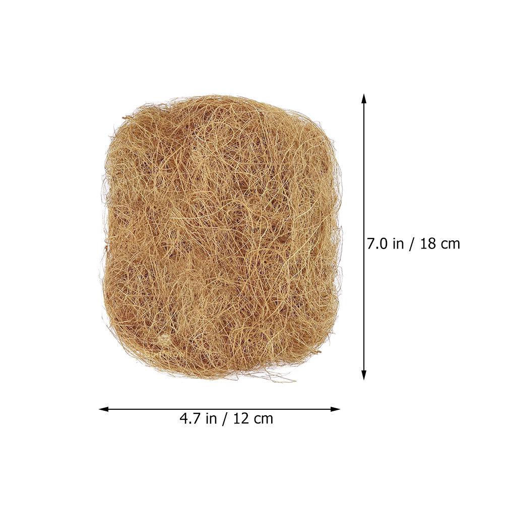 1 Bag Natural Coconut Fiber Nesting Mat Reusable Breathable Bird Nest Pad for Pigeon Chicken Parrot Pet Nesting Supply