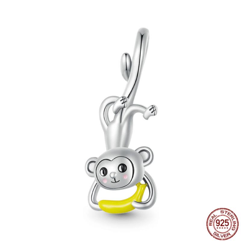 Подходят оригинальные браслеты, подвески, ювелирные изделия, новые S925 стерлингового серебра, сверкающие бусины камеры, семейное дерево, воздушный шар, щенок, кошка, кулон