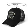Breathable Mesh Poker Card Hat Adjustable Trucker Hat Fashionable Mesh Back Cap  Outdoor Sports