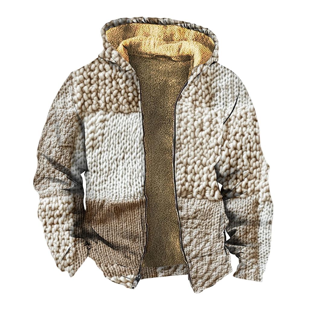 Men's Thickened Button Double Pocket Jacket With Pocket Insert Cotton Jacket