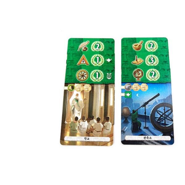 Корейские настольные игры: противостояние 7 чудес, разноцветные