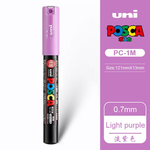 Маркер-краска Uni POSCA, 39 цветов PC-5M/44 PC-3M/36 PC-1M, Акриловые маркеры для рисования по камню, граффити, Художественные принадлежности