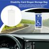 Disability Placard Holder For Car Car Hanger Cover For Handicap Placard Protective Cover Tags Protector For Vehicles Tips Rear