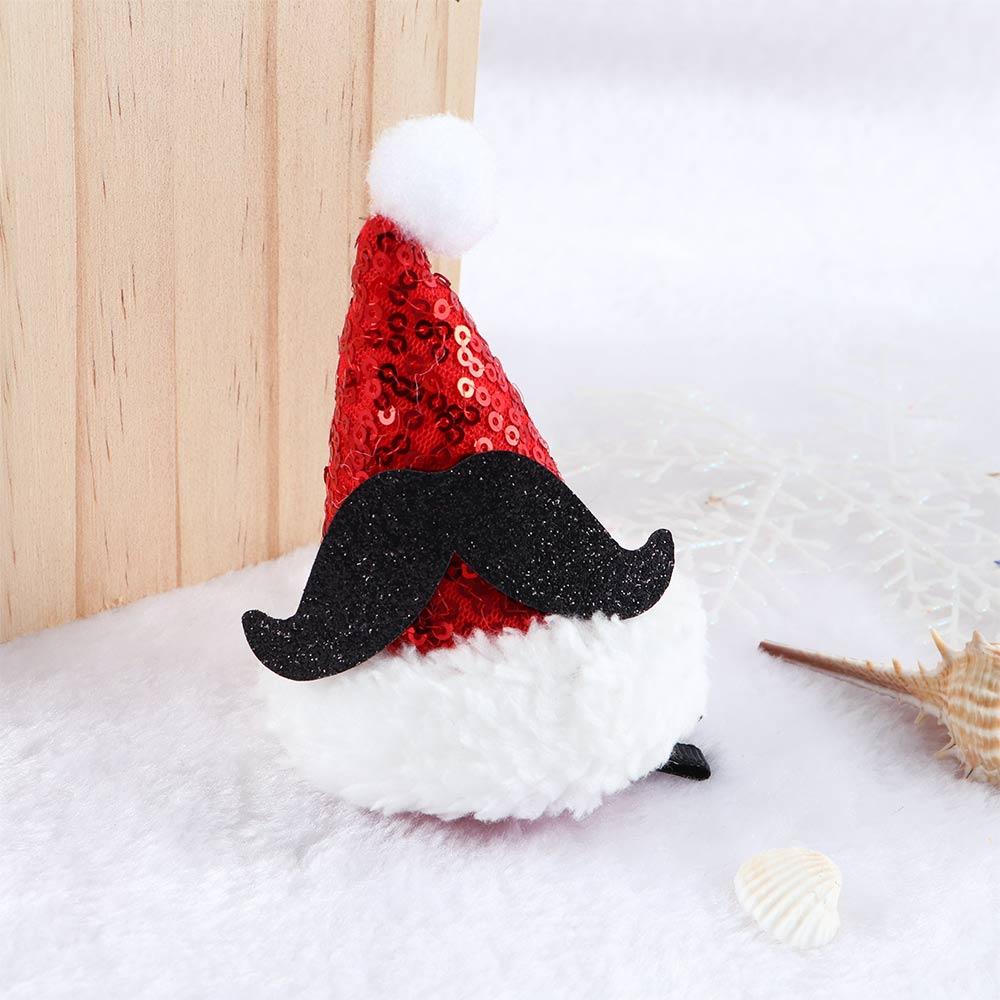 Snowflake Christmas Hat Hairpin Korean Style Headwear Kids Hair Accessories Christmas Hair Clip