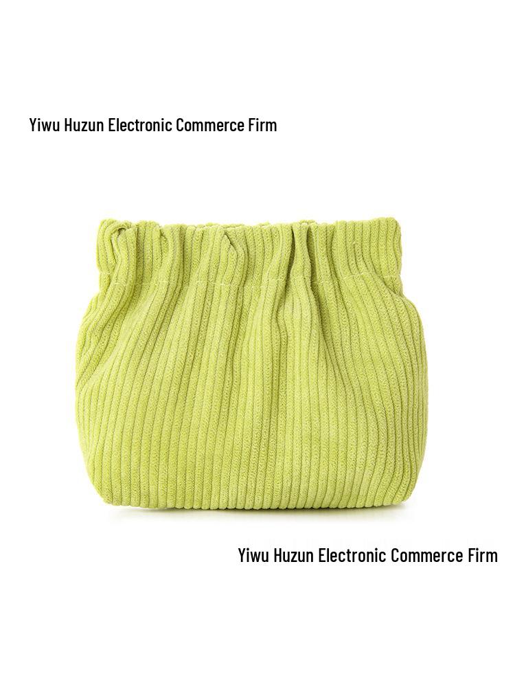 Вельветовый кошелек на кнопке для макияжа и украшений