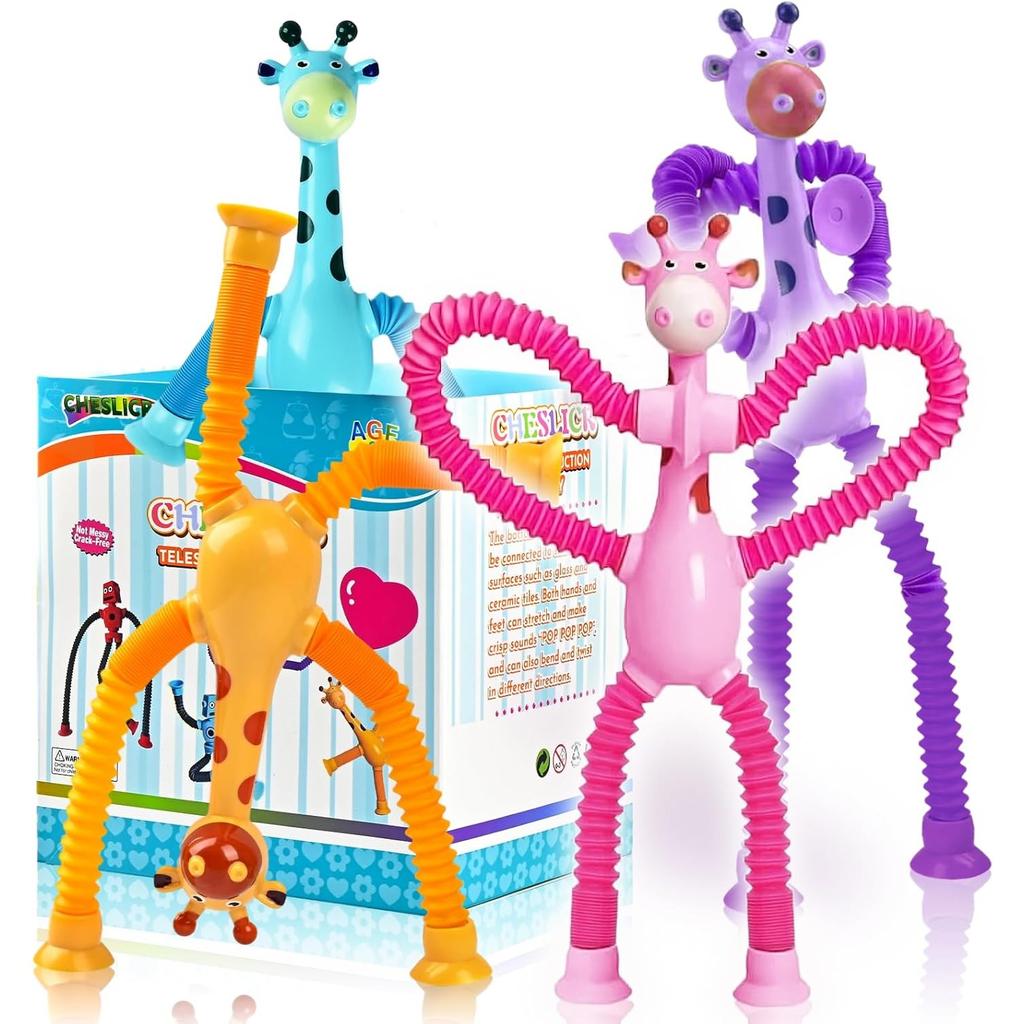 Пасхальная корзина, наполнитель, подарочный робот, сенсорные игрушки для путешествий, 4 шт., для малышей, мальчиков, самолет, развлечения, всасывание, аутизм, поп-трубка, игрушки-фиджет для детей