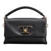 Tods Магнитная пряжка Регулируемый плечевой ремень Кожаная сумка Женские сумки Черный XBWTSOC0000XPRB999