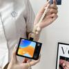 Стильный чехол-книжка для мобильного телефона Huawei PuraX со складывающимся медведем, кольцами в виде сердца и крокодила, ремешком на запястье и шнурком