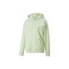 Толстовка с капюшоном и вышитым логотипом, женская, зеленая 537577-32