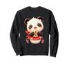 Panda As Japanese Maneki Neko Panda Bear Japanese Sweatshirt