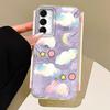 Blue White Clouds Phone Case for Samsung Galaxy A55 A07 A17 A56 A36 A26 A16 A53 A06 A14 A24 A34 A54 A15 A25 A35 A12 A13 Cover