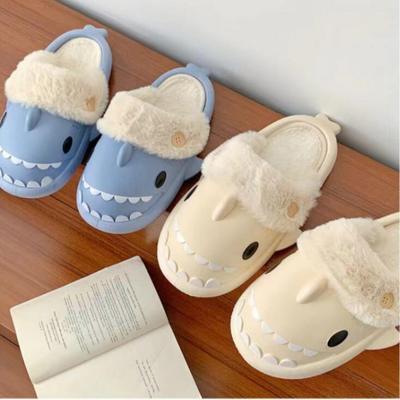 Модные Зимние Теплые Хлопковые Тапочки Женские Уличные Милые Мультяшные Сандалии Мужские Нескользящие Мягкие Забавные Шлепанцы Взрослые Плюшевые Домашние EVA Обувь