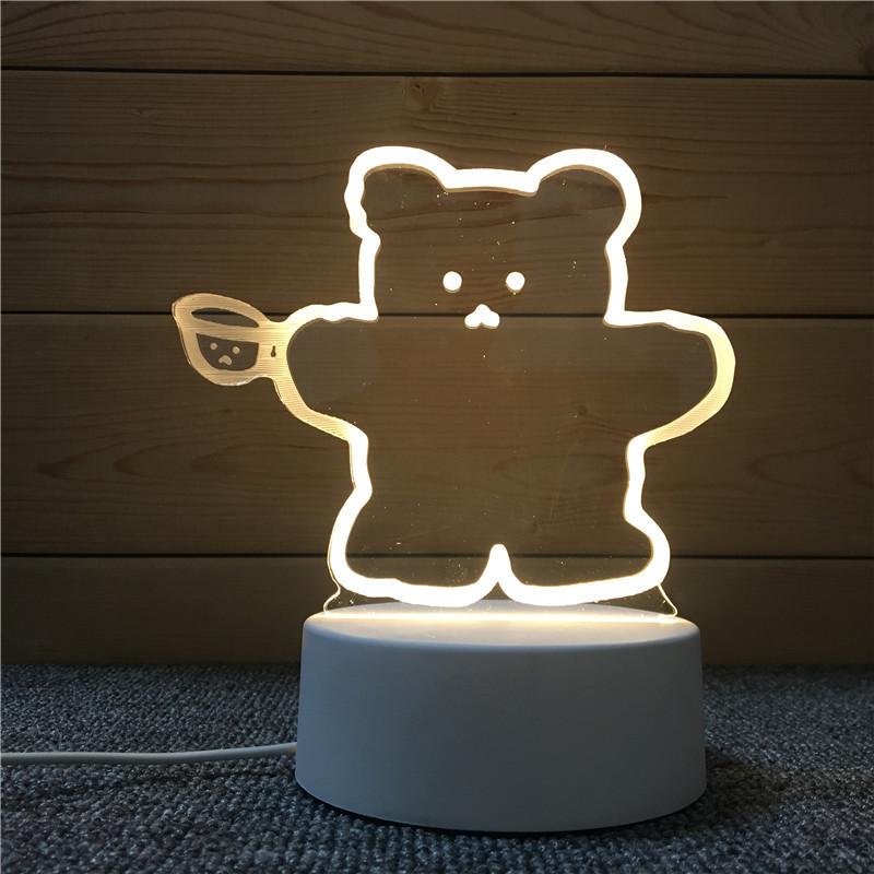 3D Визуальный Ночник Акриловая Настольная Лампа Для Спальни Домашний Декор Подарок на Выпускной