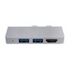 6-в-1 Док-станция Type-C (папа) на HDMI-совместимый, SD для MicroSD, USB-хаб, высокоскоростная передача для Surface Pro 8/9/X