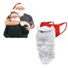 Soft And Breathable Adult Unisex Funny Santa Claus Beard For Xmas Cosplay