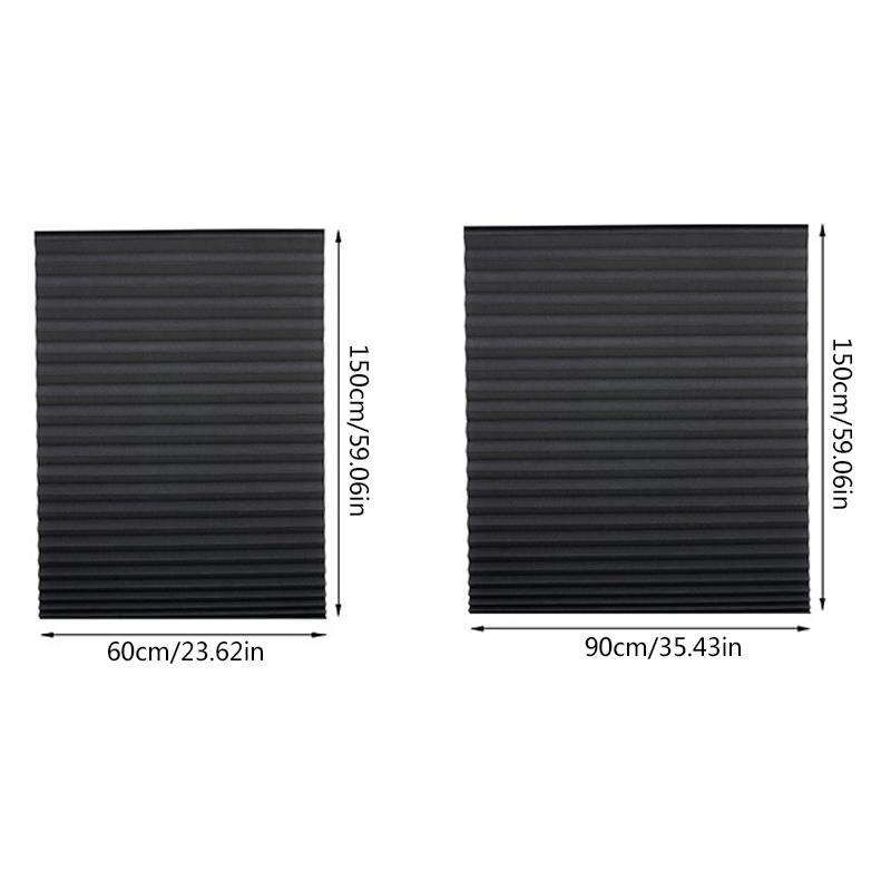 2 шт. Затемняющий свет Модный Блэкаут Рулонная штора Защита от солнца Беспроводная штора Сделай сам Плиссированные жалюзи Самоклеящаяся оконная штора