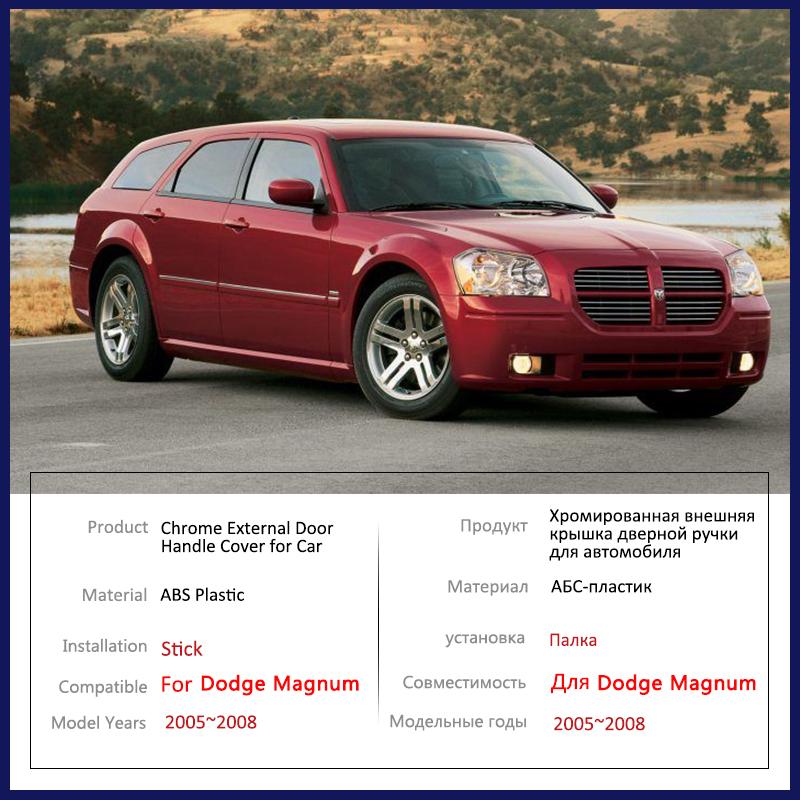 Carbon Fiber Door Handle Cover for Dodge Magnum 2005 2006 2007 2008 Car External Accessories Gadget Decoration Styling Stickers QH1