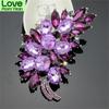 Multicolor Exquisite High -End Feathers Rhinestone Brooch Fashion Pink Brooch Collar Pin Accessories Hand Flower Accessories