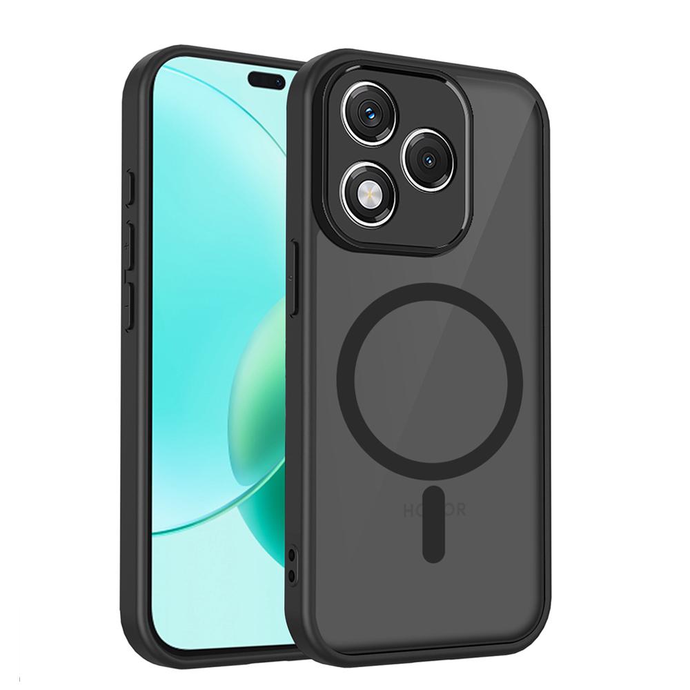 KEYSION Магнитный чехол для телефона HONOR 400 Pro 5G Силикон+ПК Матовый Полупрозрачный Прозрачный Противоударная Задняя Крышка для Honor 400 Lite 5G