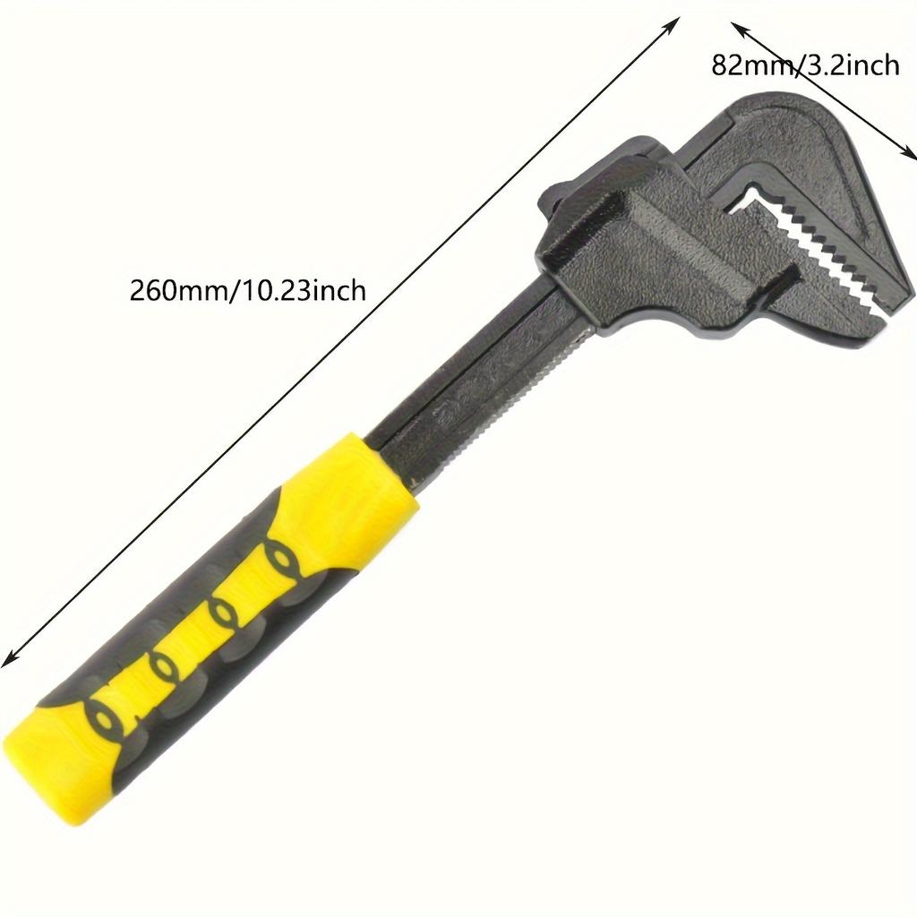 Adjustable Hand Multi-function Spanner Plumbing Wrench F Type Large Opening Manual Tools Spanner F Type Pipe Repair Tools