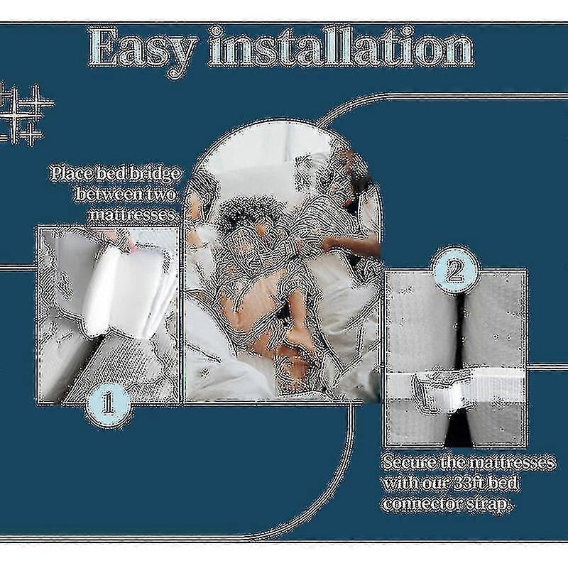 Mattress Connector For Twin Beds To King Size | Includes Mattress Strap - Ri