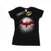 DC Comics Womens/Ladies Batman Logo Wall Cotton T-Shirt