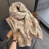 Autumn And Winter New Double-Sided Thickened Warm Imitation Cashmere Scarf Shawl For Keeping Warm Cloak Outer Outfit