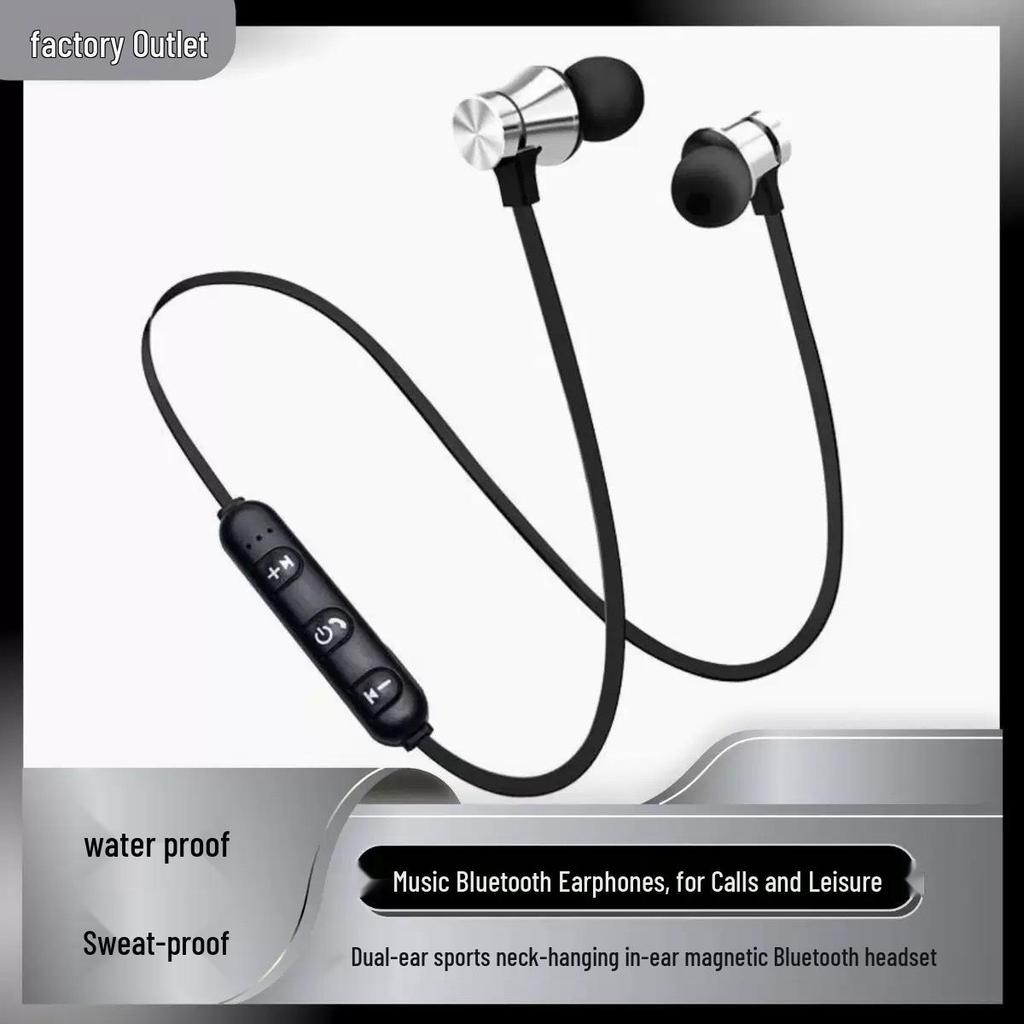Магнитные спортивные Bluetooth-наушники с шейным ободком XT11