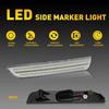 For 2010-14 Ford White Mustang LED Side Marker Light Lens Clear Front Rear 4Pcs