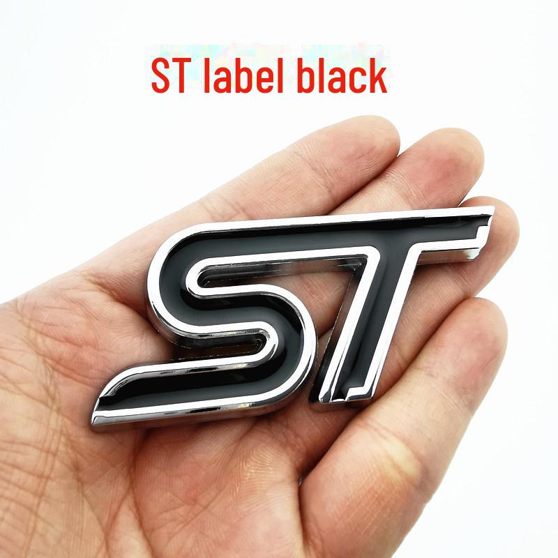 Наклейка на автомобиль Ford New Mondeo Focus Fiesta: Модифицированная наклейка Sports ST Metal Label на заднюю часть.