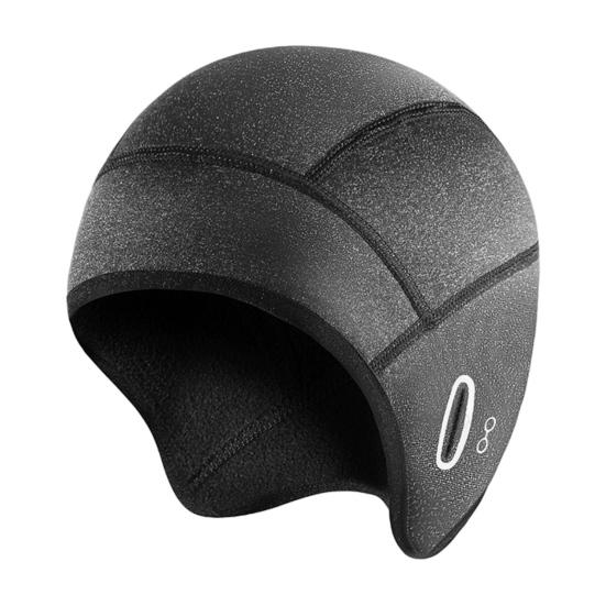 Зимняя велосипедная шапка-подкладка с отверстиями для очков, защита ушей, эластичная, нескользящая, сохраняющая тепло, ветрозащитная шапка-чепец для езды на велосипеде, бега, катания на лыжах